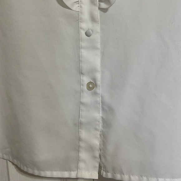 VTG Alicia Polyester Ruffled Blouse Top Ladies Women’s Size 38 - Picture 6 of 8